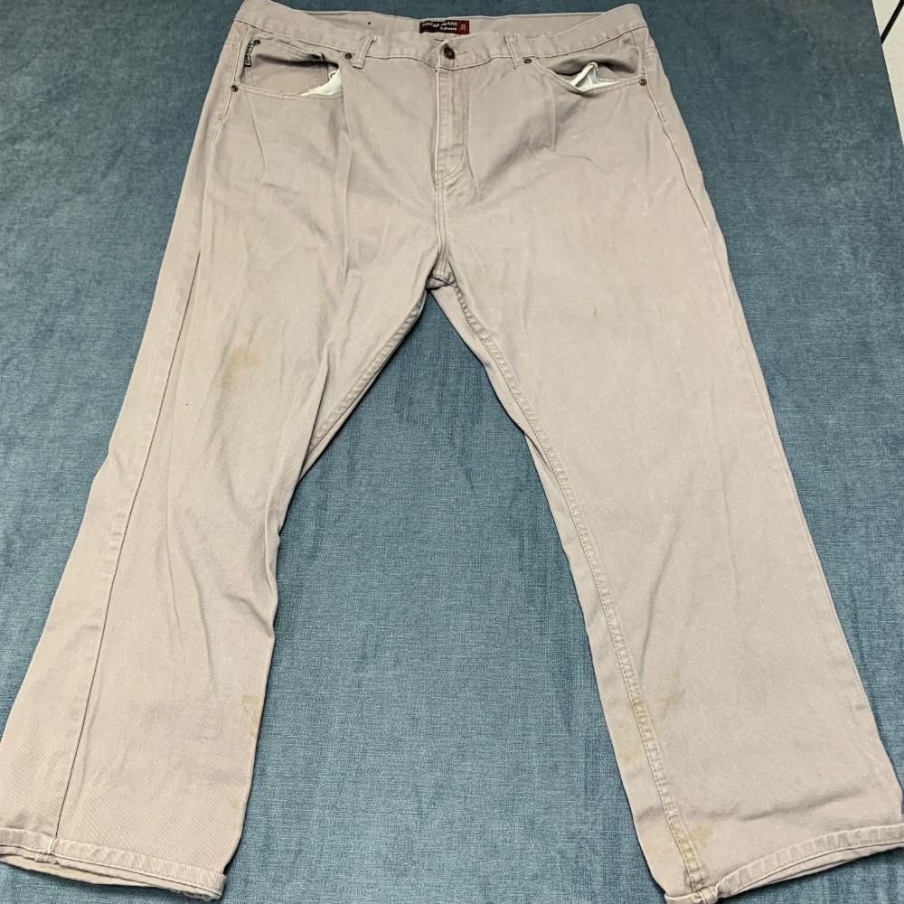 Oscar Jeans Selected Men 44x30 Gray Denim Cotton Straight Leg Casual Wear Trendy